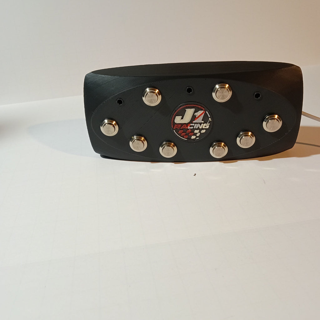 J1 One-of-One USB Sim Racing Button Box Prototype - 8 Metal Buttons