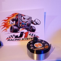 J1 SS USB Sim Racing Button Box – 6 Buttons + Rotary Encoder
