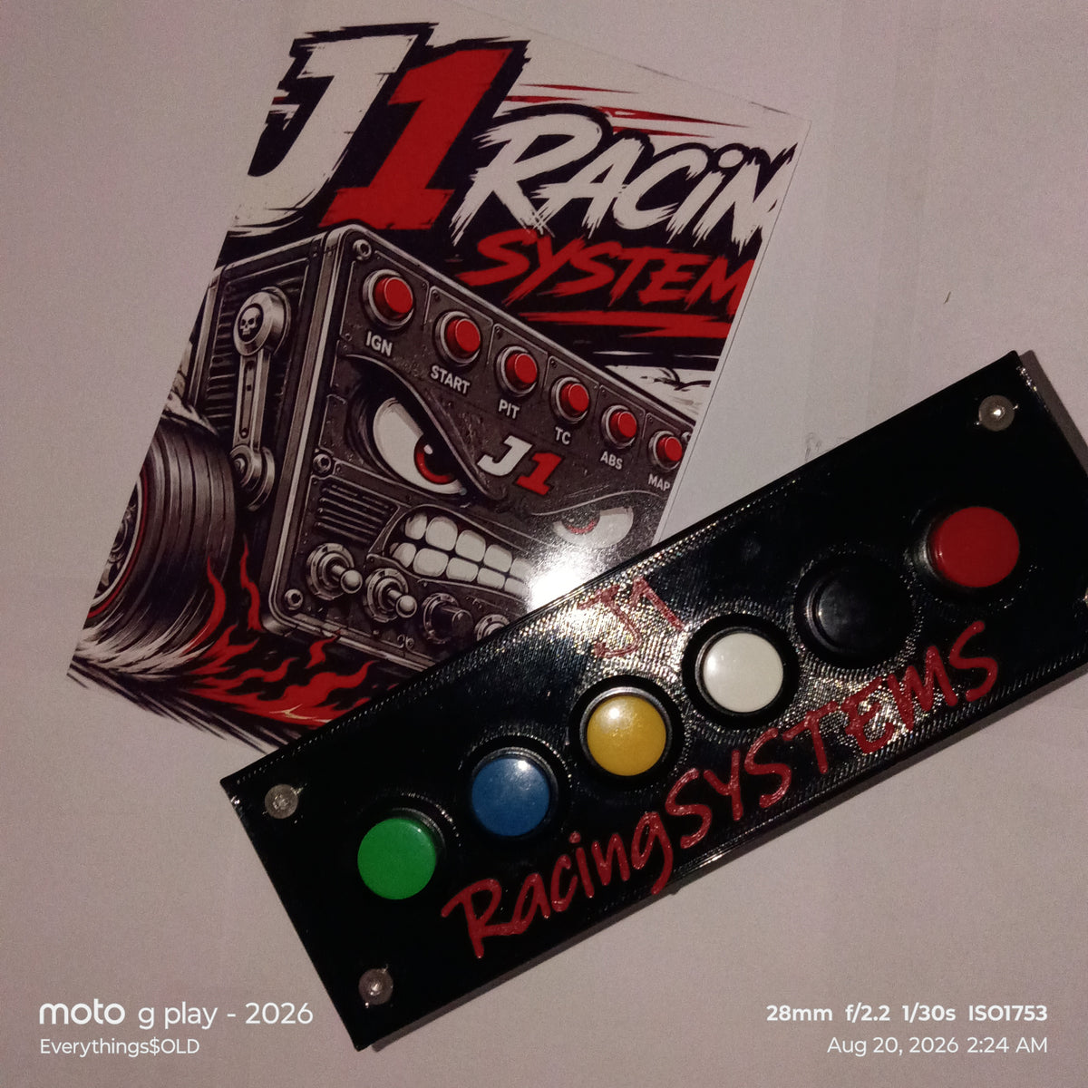 J1 S6 6 button racebox.base model