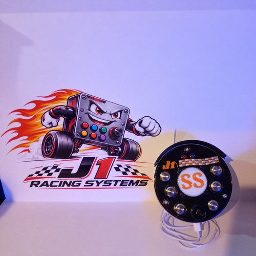 J1 SS USB Sim Racing Button Box – 6 Buttons + Rotary Encoder